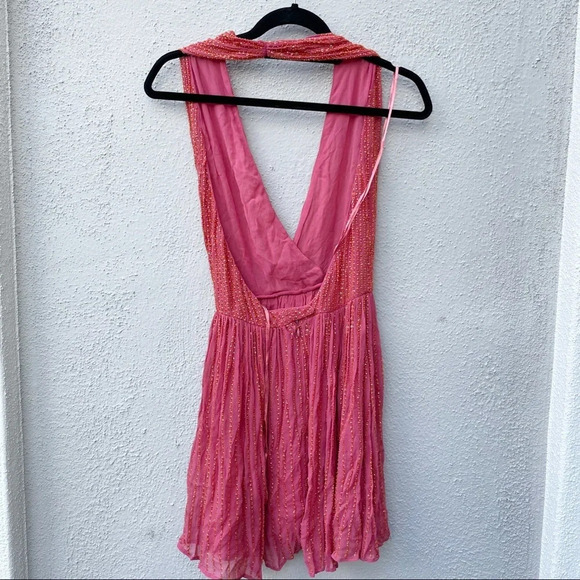 Free People beaded halter top tunic top - Picture 4 of 8